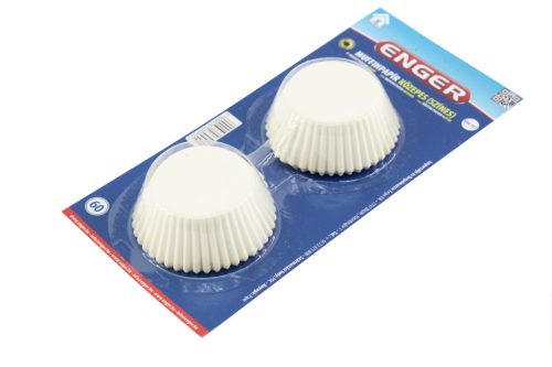 Muffinpapír Közepes Fehér/ 60db eng-307