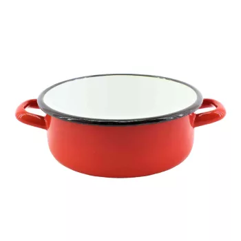 Zománcozott Lábas Piros 23cm 3.6 Literes