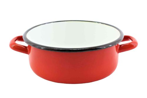 Zománcozott Lábas Piros 28cm 6 Literes