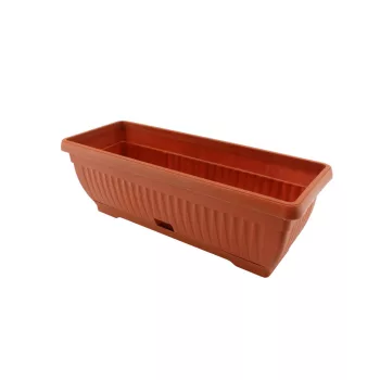 Cutie de flori + Coaster Mediterranean 50cm Terra