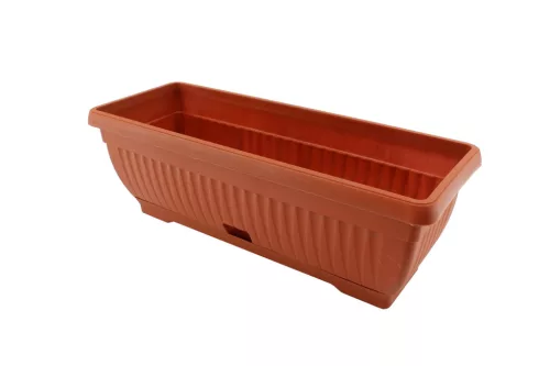 Cutie de flori + Coaster Mediterranean 50cm Terra