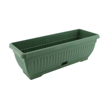 Cutie de flori + Coaster Mediterranean 50cm Verde