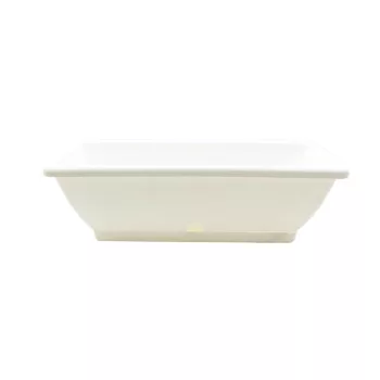Cutie de flori + Coaster Victoria 50cm Alb