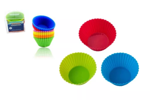 Muffinsütő Kosár Szilikonos 12 Darabos eng-286 (60/gy_240/#)