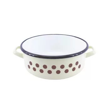 Zománcozott Lábas Krém 25cm 4 Literes