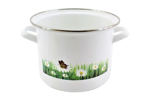 Zománcozott Fazék Dekoros Inox Peremes 18cm 3.1 Literes