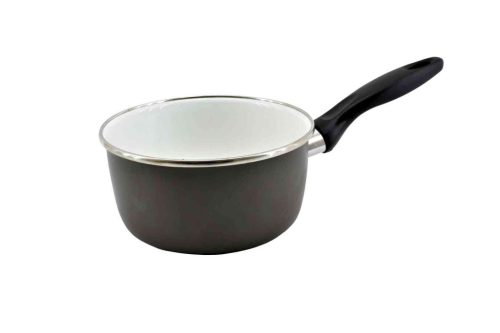 Zománcozott Lábas Nyeles Inox Peremes 16cm 1.5 Literes