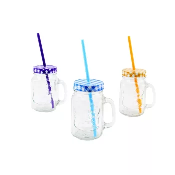 Bögre Üveg+Szívószál 700ml eng-213 (36/#_576/rkl)