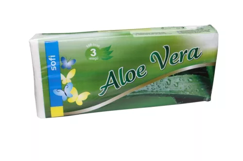 Papírzsebkendő Sofi 100 Darabos Illatos Aloe Vera (50/#_1200/rkl)