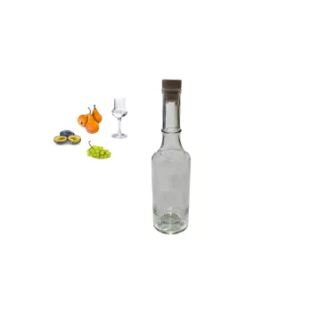   Üveg Pálinkás Matyó Motívumú Gravírozás 500ml Műanyag Dugóval (8/#_960/rkl)