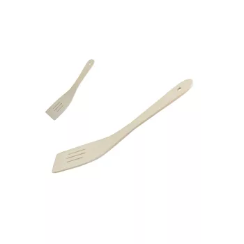Fa Spatula Hajlított Lyukacsos 30cm