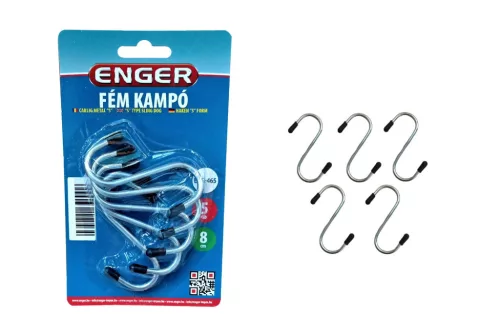 Kampó Fém S 8cm 5 Darabos eng-465 (60/gy_120/#)