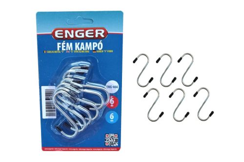 Haken Metall S 6cm 6 Stück eng-466