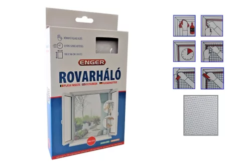 Rovarháló Fehér 100*100cm Tépőzárral eng-476 (96/#)