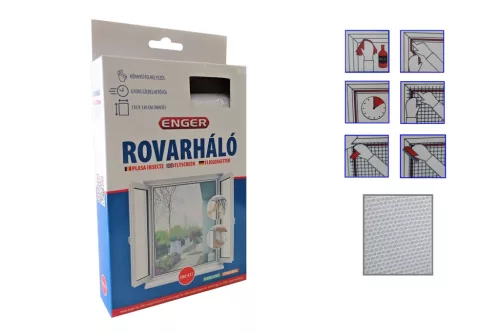 Rovarháló Fehér 130*130cm Tépőzárral eng-477 (96/#)