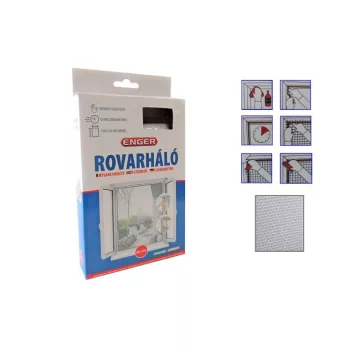   Rovarháló Fehér 130*150cm Tépőzárral eng-478 (96/#_1152/rkl)