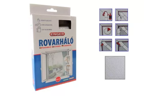 Rovarháló Fehér 130*150cm Tépőzárral eng-478 (96/#_1152/rkl)