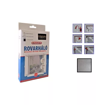 Rovarháló Fekete 150*180cm Tépőzárral eng-485 (96/#)