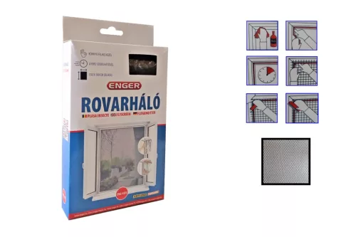 Rovarháló Fekete 150*180cm Tépőzárral eng-485 (96/#)