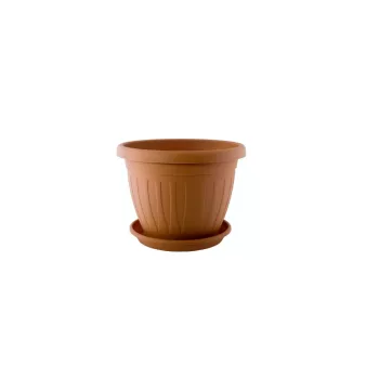 Ghiveci de flori + Coaster Venecia 12cm Terra