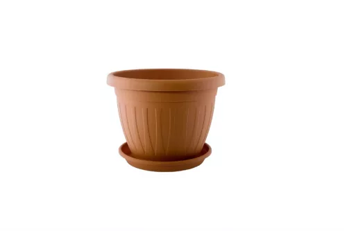 Ghiveci de flori + Coaster Venecia 12cm Terra