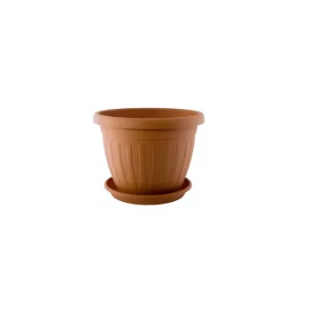 Ghiveci de flori + Coaster Venecia 14cm Terra