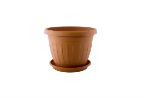 Ghiveci de flori + Coaster Venecia 14cm Terra