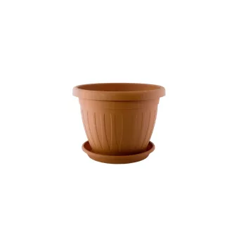 Ghiveci de flori + Coaster Venecia 17cm Terra