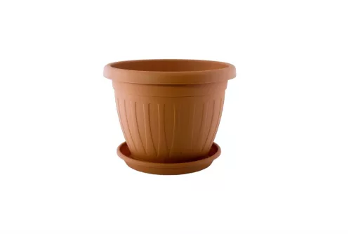 Ghiveci de flori + Coaster Venecia 17cm Terra