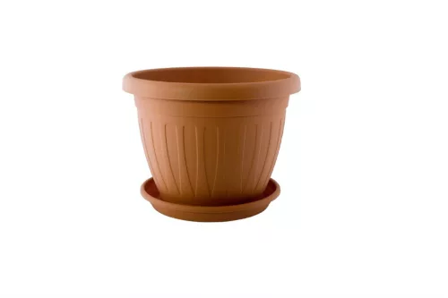 Ghiveci de flori + Coaster Venecia 20cm Terra