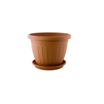 Ghiveci de flori + Coaster Venecia 25cm Terra