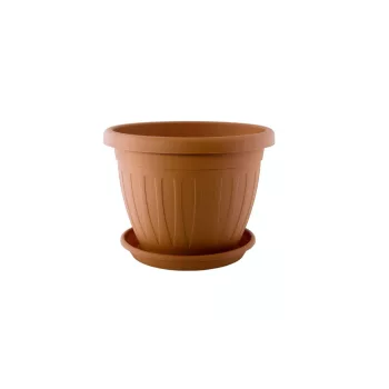 Ghiveci de flori + Coaster Venecia 30cm Terra