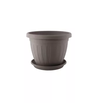 Ghiveci de flori + Coaster Venecia 30cm Mocha