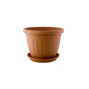 Ghiveci de flori + Coaster Venecia 36cm Terra