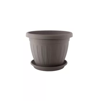 Ghiveci de flori + Coaster Venecia 36cm Mocha