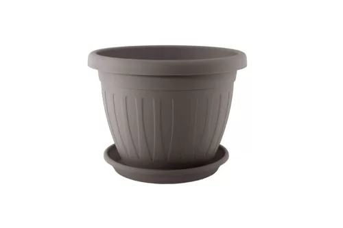 Ghiveci de flori + Coaster Venecia 36cm Mocha