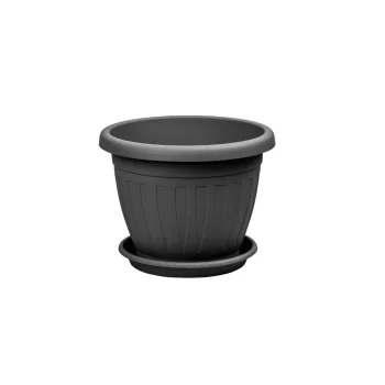 Ghiveci + Coaster Venecia 45cm Antracit
