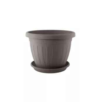 Ghiveci de flori + Coaster Venecia 45cm Mocha