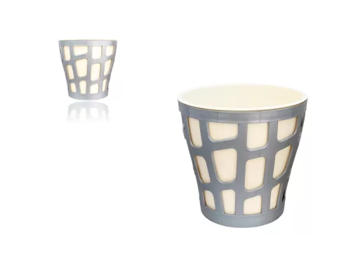 Ghiveci Savana 16cm Antracit-Crem