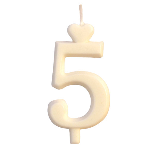 Cake candle Numbers 5 eng-511