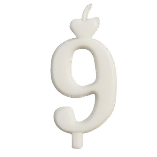 Cake candle Numbers 9 eng-515