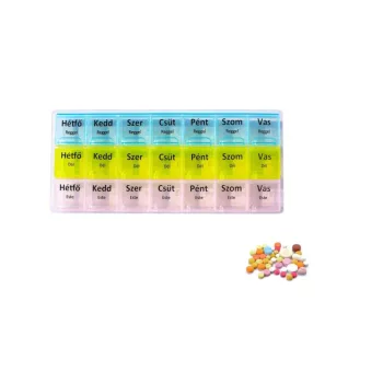Dozator medicamente Plastic 21 piese ing-558