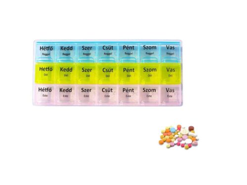 Dozator medicamente Plastic 21 piese ing-558