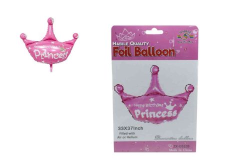 Party Supplies ''Princess'' Crown Foil Balloon Lu-25
