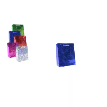   Ajándéktasak Papír Csillogó Mini 6.5*11.5*14.5cm Lu-59 (12/gy_1668/#)
