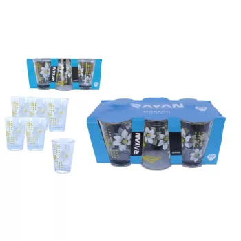 Pohár Üveg Morano Dekoros 150ml 6 Darabos (12/#_360/rkl)