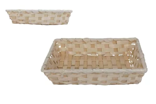 Bambusz Kosár 208-3320 - 26*20*H6cm (10/gy_180/#)