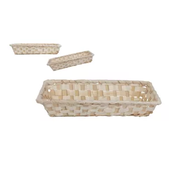 Bambusz Kosár 208-5231 - 31*12*H6cm (10/gy_240/#)