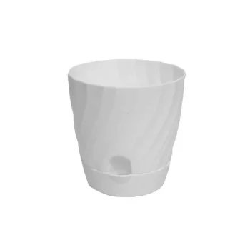   Műanyag Kaspó Mix Alátéttel 140-M-21 - D12*12H*D8cm (90/#)