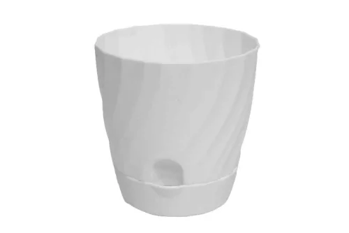 Műanyag Kaspó Mix Alátéttel 140-M-21 - D12*12H*D8cm (90/#)